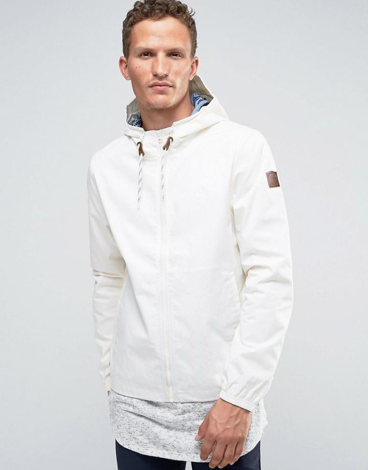 Element Alder Hooded Rain Jacket - White