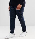 Asos Plus Skinny Woven Cargo Pants In Navy - Navy