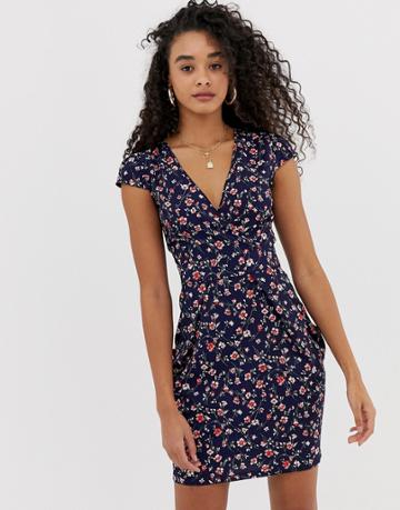 Qed London Floral Tulip Dress