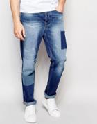 Vivienne Westwood Anglomania Skinny Fit Jeans With Patches And Distressing - Blue