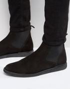 Zign Nubuck Chelsea Boots - Black