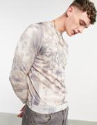 Bolongaro Trevor Tie Dye Knit Sweater In Gray-grey