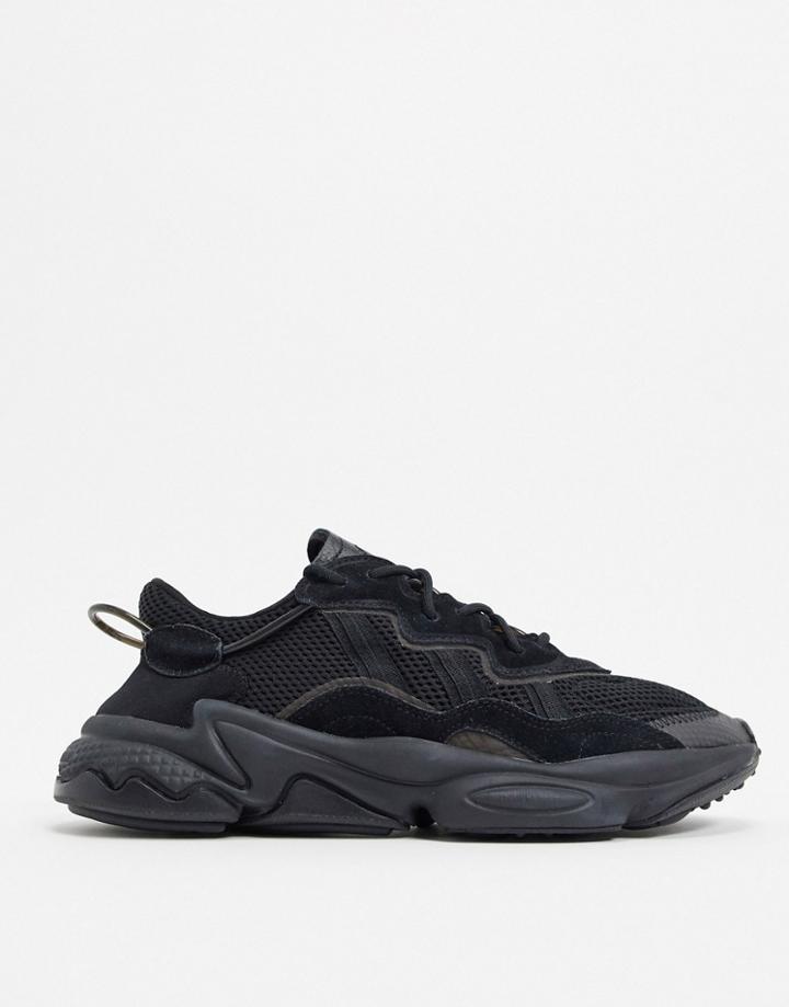 Adidas Originals Ozweego Sneakers In Triple Black
