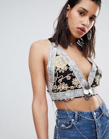 Ragyard Festival Bralette Top - Multi