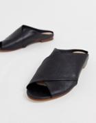 Aldo Rireviel Leather Cross Strap Sandals In Black - Black