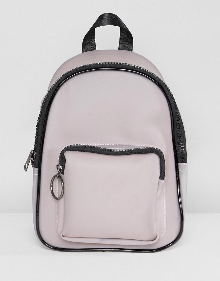 Yoki Fashion Backpack With Zip Detail - Green