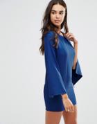 Unique 21 Split Sleeve Shift Dress - Blue
