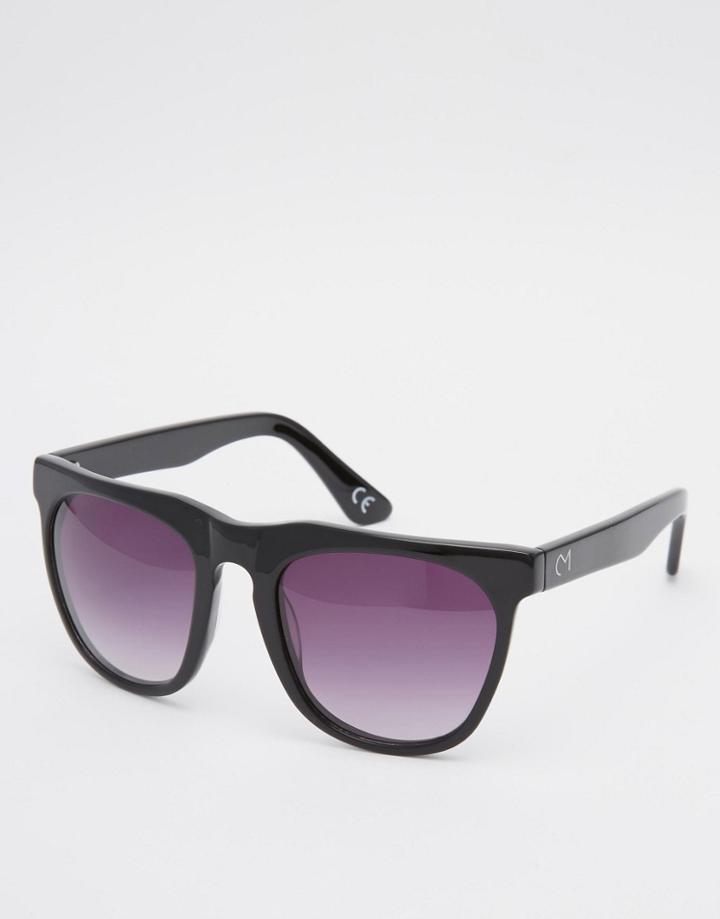 Consortium Retro Sunglasses In Black - Black