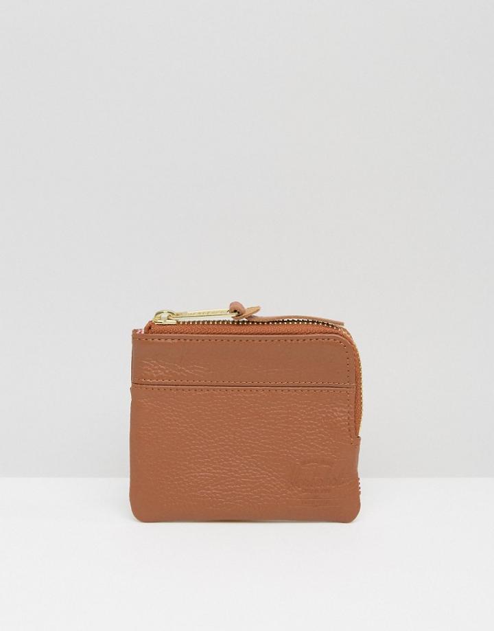 Herschel Supply Co Johnny Leather Zip Around Wallet - Tan