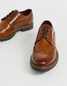 Base London Grundy Brogues In Tan