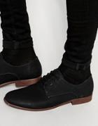 New Look Derby Shoes In In Black - Black