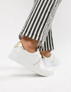 Stradivarius Sneaker In White - White