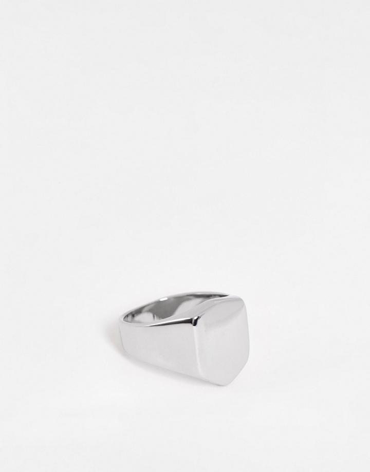 French Connection Sheild Ring Silver