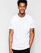 Minimum Long Line Pocket T-shirt - White