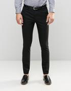 Asos Skinny Suit Pants In Black - Black