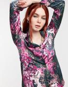 Never Fully Dressed Relaxed Satin Shirt In Bloom Print - Part Of A Set-multi