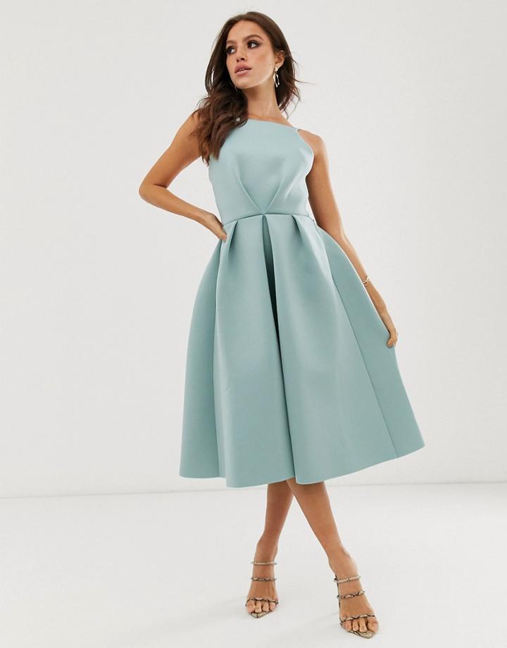 Asos Design Bow Back Midi Prom Dress