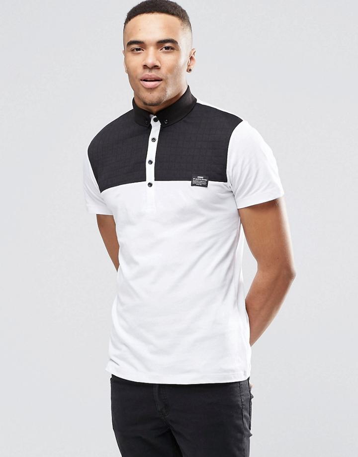 Jack & Jones Polo With Contrast Collar - White