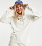 Polo Ralph Lauren X Asos Exclusive Collab Set Logo Long Sleeve T-shirt In Cream-white