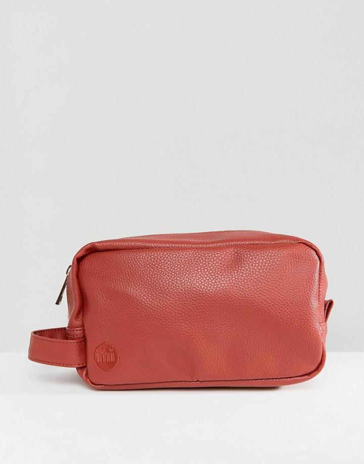 Mi-pac Tumbled Toiletry Bag - Brown