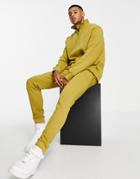Topman Skinny Sweatpants In Olive Green - Part Of A Set