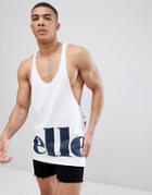 Ellesse Racero Tank In White - White