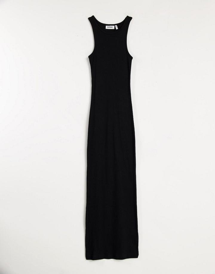 Weekday Stella Organic Cotton Tank Dress In Black