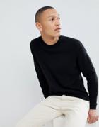Mango Man Crew Neck Sweater In Navy - Navy