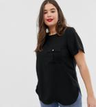 New Look Curve Utility Top In Black
