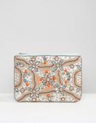 True Decadence Embellished Zip Top Pouch - Multi