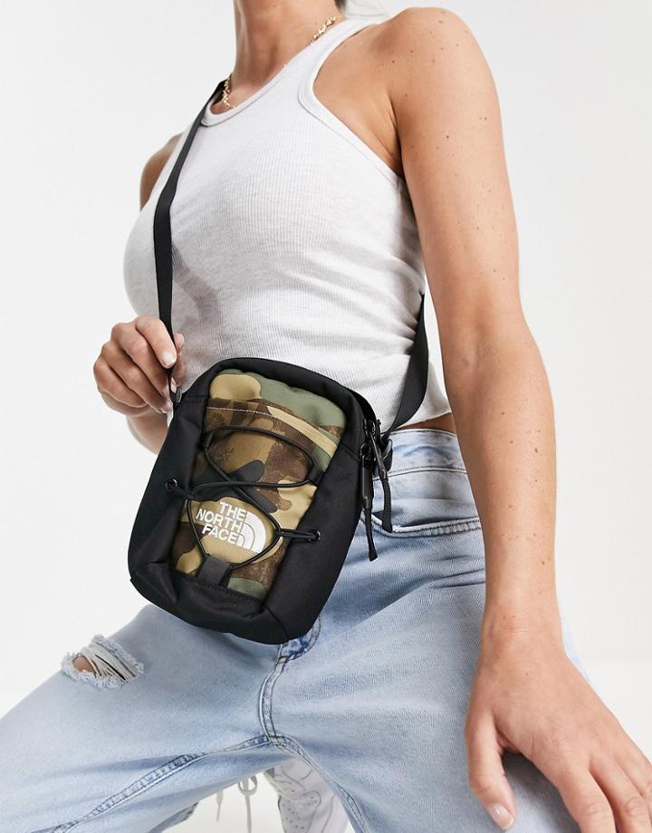 The North Face Jester Cross Body Bag In Camo Print-green