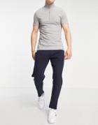New Look Slim Fit Smart Sweatpants In Navy