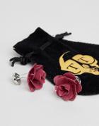 Twisted Tailor Rose Cuff Link - Pink