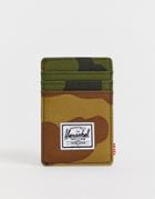 Herschel Supply Co Raven Rfid Card Holder In Camo Print - Multi