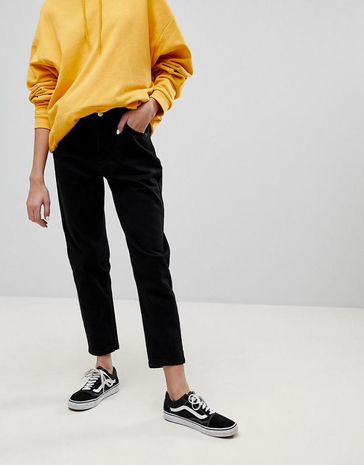 Pull & Bear Mom Jeans - Black