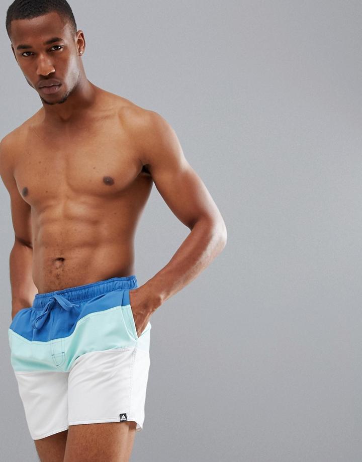 Adidas Swim Shorts In Multi Color Block Dj2130 - Multi