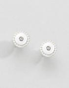 Pilgrim Silver Plated Stud Earrings - Silver