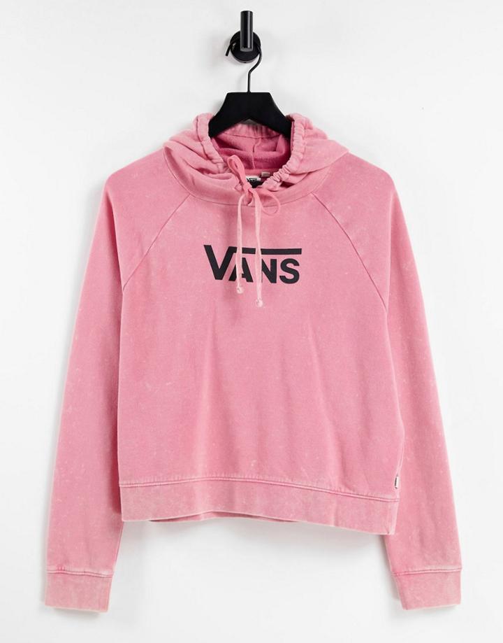 Vans Flying V Concrete Hoodie In Pink