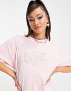 Daisy Street Relaxed T-shirt With Bratz Logo-pink