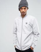 Adidas Originals Fallen Future Bomber Jacket In Gray Br1808 - Gray