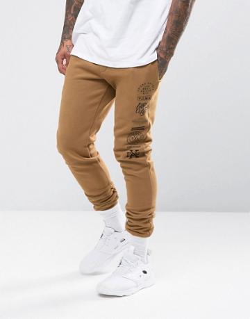 Friend Or Faux Stack Joggers - Tan