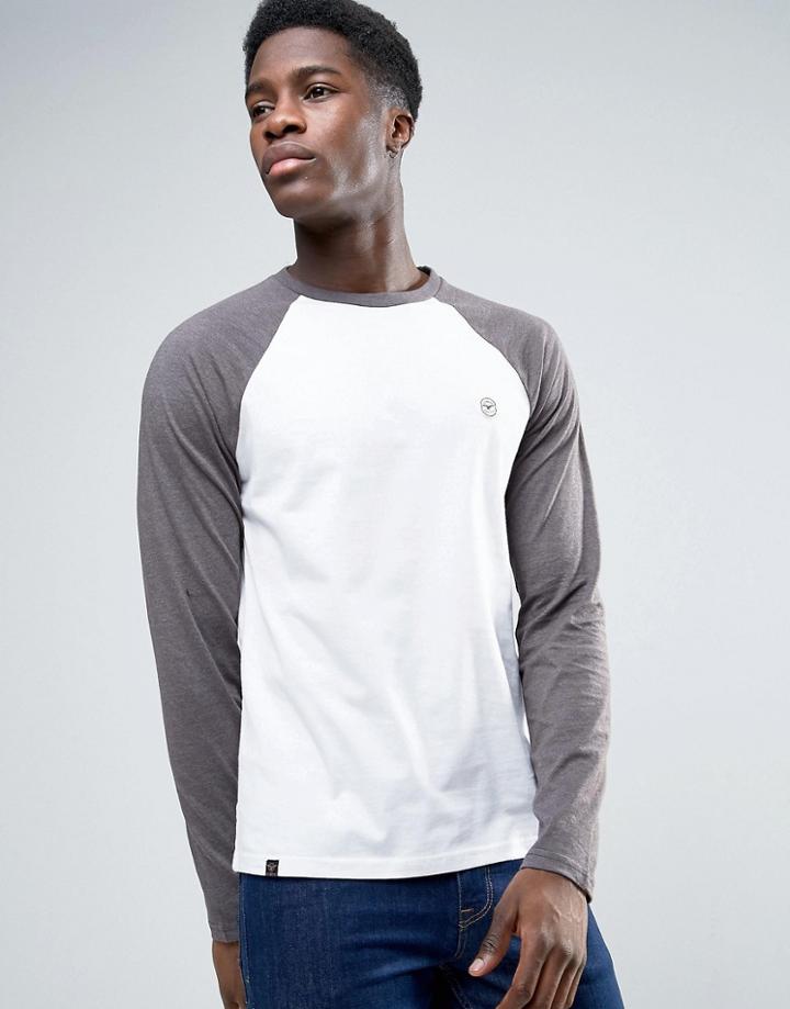 Le Breve Raglan Long Sleeve Top - White