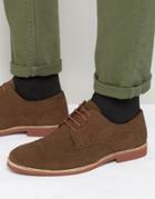 Red Tape Brogues In Brown Suede - Brown