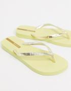 Ipanema Glam Flip Flops In Yellow