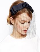 Limited Edition Bow Veil Headband - Navy