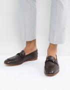 Kg Kurt Geiger Lloyds Bar Loafers In Brown - Brown