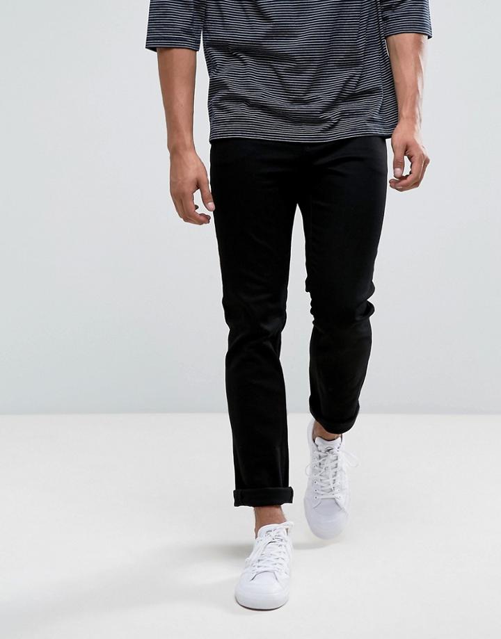 Cheap Monday Sonic Slim Jeans Deep Black - Black