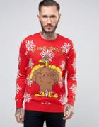Brave Soul Holiday Sweater - Red