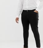 Asos Design Plus Super Skinny Jeans In Black