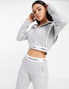 Pindydoll Rhodes Sweatpants And Zip Up Hoodie Tracksuit Set In Gray